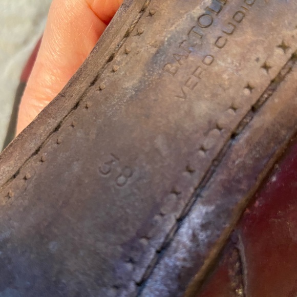 Bartoli VERO CUOIO Real leather RED high knee boots - size 38  8 - Picture 9 of 12